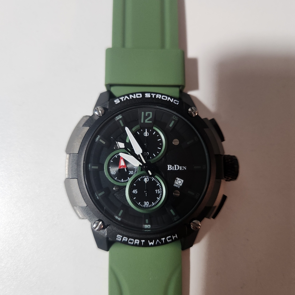 Green and Black Sport Watch for Men